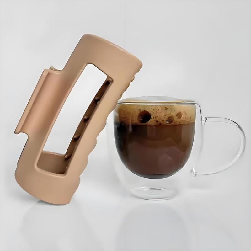 Soft Hair Clips for Women, Bendable Claw Clip, Non-Slip Square Squishy Silicone, Flexible Scalp-Safe Soft Cozy Clip, Unsnappable for Thick or Fine Hair, Strong Hold All-Day Comfort(Black and White)