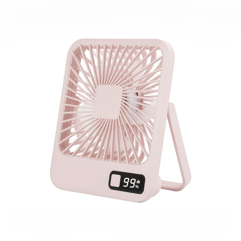 Ultra Quiet Small Fan with Strong Airflow, Portable Table Fan, Rechargeable Air Circulator Fan, USB Mini Fan for Office Dorm Bedroom Outdoor Travel