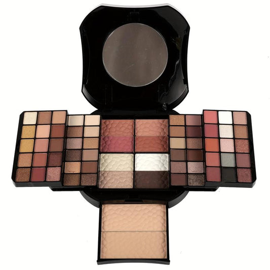 Multi-Functional Makeup Set, 1 Count Earth Color Cosmetic Eyeshadow, Blush Powder, Contouring Powder, Natural Color Make up Kit for Women & Girls Home and Travel Use