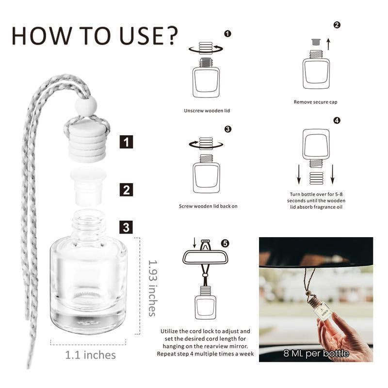 2PCS Scented Car Air Freshener - Hanging Aromatherapy for Long Lasting Scent Perfume, Car Pendant Accessories for Car Lovers Gift