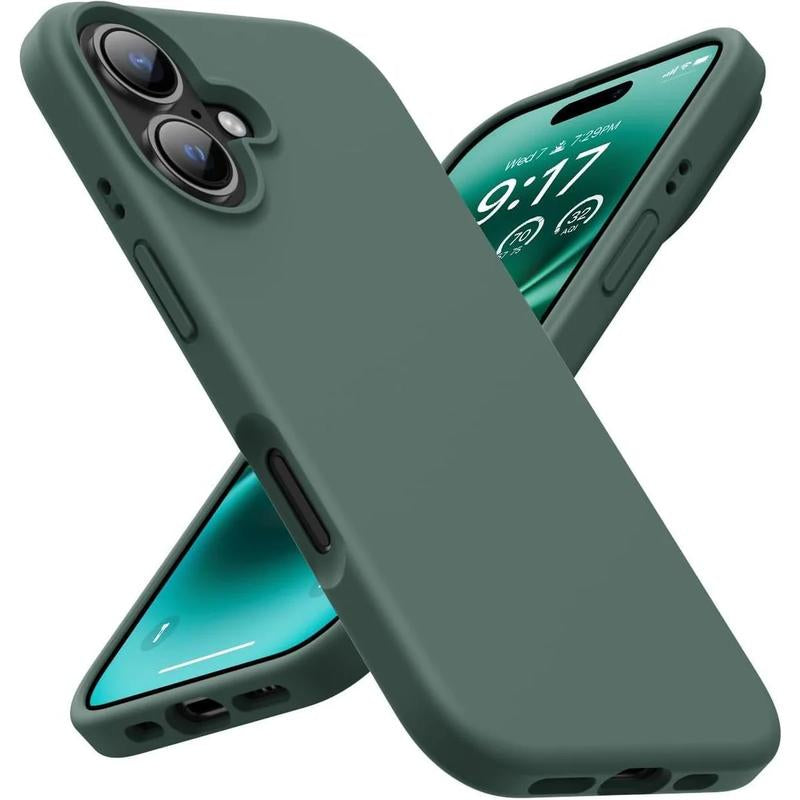 Entronix Liquid Silicone Case Designed for Iphone 16, Plus, Pro Max, Shockproof Slim Cover, Protective Smartphone Accessories Pad Protection