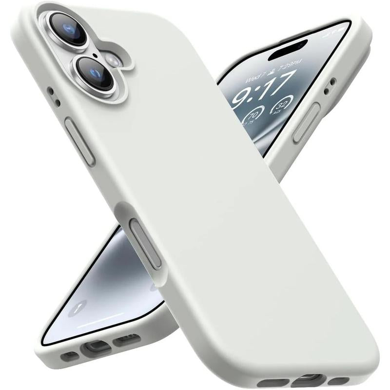 Entronix Liquid Silicone Case Designed for Iphone 16, Plus, Pro Max, Shockproof Slim Cover, Protective Smartphone Accessories Pad Protection