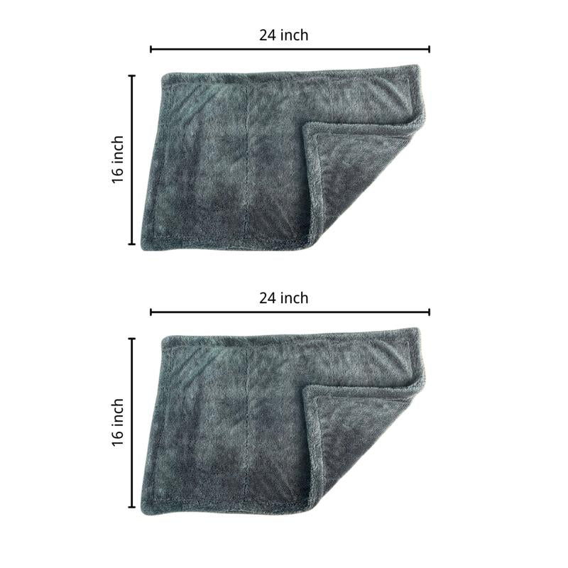 DALUCO Twist Ring Ultra-Absorbent Car Drying Towel, Ultra-Absorbent Car Towel, Car Drying Towel, 1300GSM Microfiber Towel