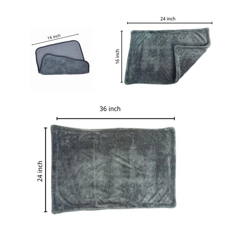 DALUCO Twist Ring Ultra-Absorbent Car Drying Towel, Ultra-Absorbent Car Towel, Car Drying Towel, 1300GSM Microfiber Towel