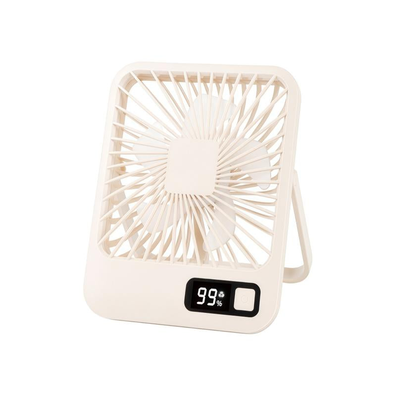 Ultra Quiet Small Fan with Strong Airflow, Portable Table Fan, Rechargeable Air Circulator Fan, USB Mini Fan for Office Dorm Bedroom Outdoor Travel