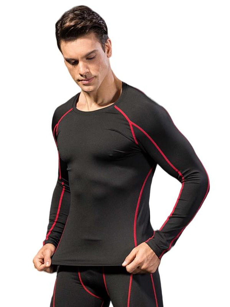 3 Pack Mens Compression Shirts Long Sleeve Quick Dry for Workout Running Athletic Base Layer Sportswear Technical Warmth Training Tops Fitness Apparel