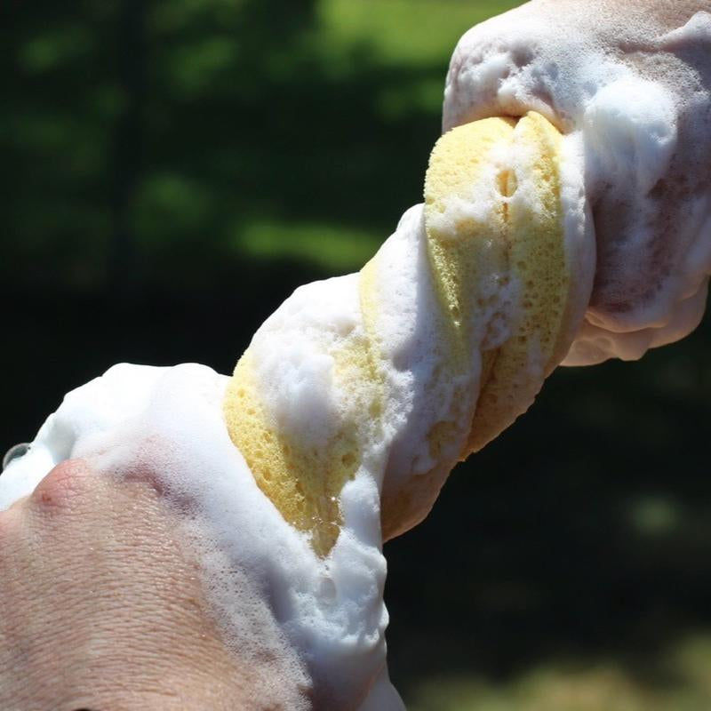 The Midas Sponge Set - Large Sponges for Cleaning - 2 Pack - Multi-Purpose Cleaning Sponge, Large Sponges for Cleaning, Household Cleaning Sponges, Tile Grout Sponge, Sponges for Painting, Large Sponge for Washing Cars Compostable