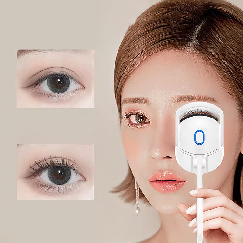 Portable Eye Lash Perm Shaping and Lasting Curling Thermal Eyelash Clip Electric Eyelash Curler USB Charging Model Fast Heating