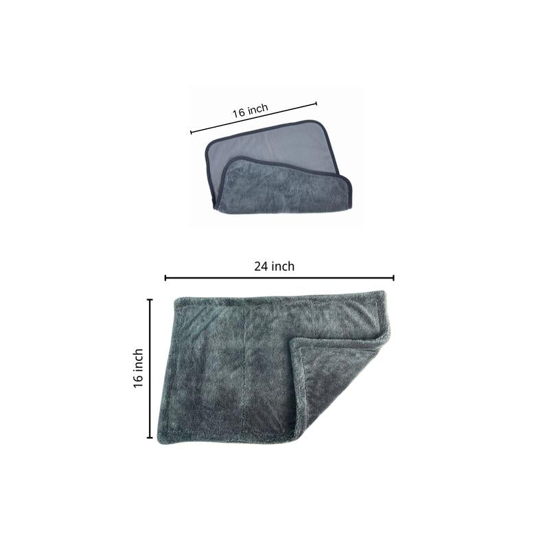 DALUCO Twist Ring Ultra-Absorbent Car Drying Towel, Ultra-Absorbent Car Towel, Car Drying Towel, 1300GSM Microfiber Towel