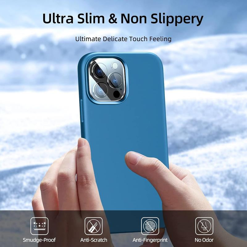 Entronix Liquid Silicone Case Designed for Iphone 16, Plus, Pro Max, Shockproof Slim Cover, Protective Smartphone Accessories Pad Protection