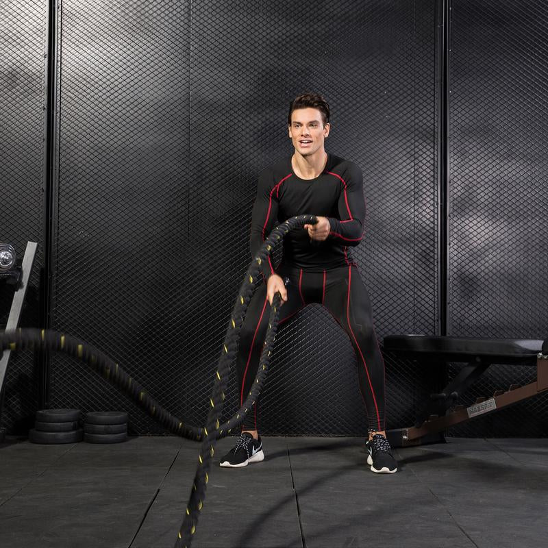 3 Pack Mens Compression Shirts Long Sleeve Quick Dry for Workout Running Athletic Base Layer Sportswear Technical Warmth Training Tops Fitness Apparel