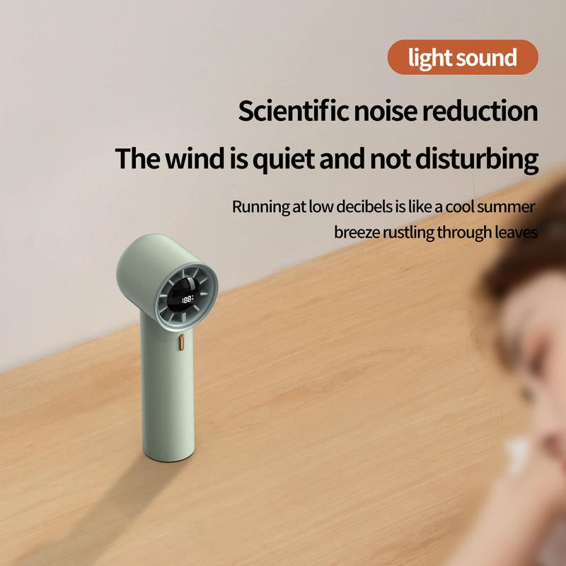 Yudodo Mini Handheld Fan with LED Display-5 Gear Wind,Powerful Wind,Usb Rechargeable,High Speed Fan,Stylish &Ultra