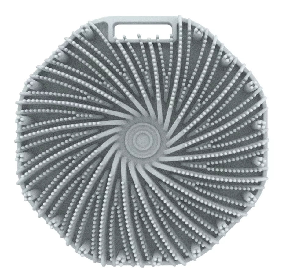 1Pc Soft Silicone Exfoliating Brush Cleanser Manual Body Cleansing Scrubber Shower Gentle Massage Bath Brush for Men and Women