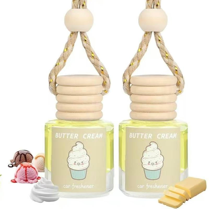 2PCS Scented Car Air Freshener - Hanging Aromatherapy for Long Lasting Scent Perfume, Car Pendant Accessories for Car Lovers Gift
