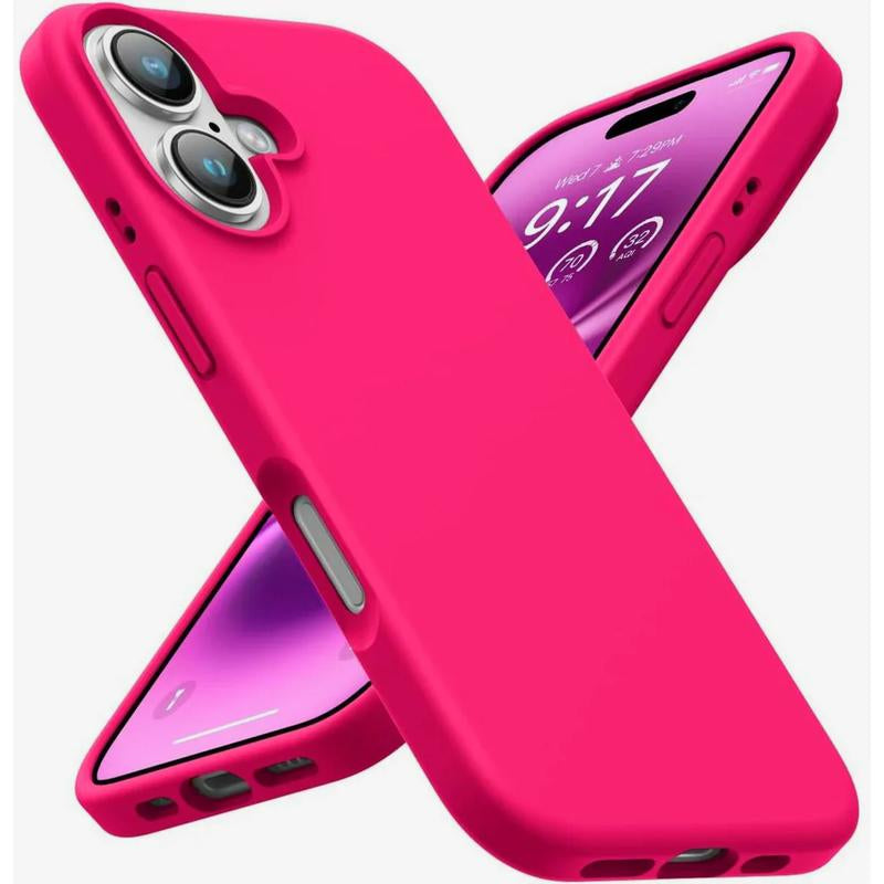 Entronix Liquid Silicone Case Designed for Iphone 16, Plus, Pro Max, Shockproof Slim Cover, Protective Smartphone Accessories Pad Protection