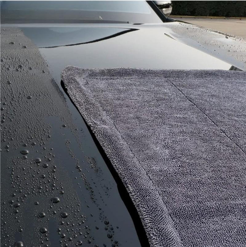 DALUCO Twist Ring Ultra-Absorbent Car Drying Towel, Ultra-Absorbent Car Towel, Car Drying Towel, 1300GSM Microfiber Towel