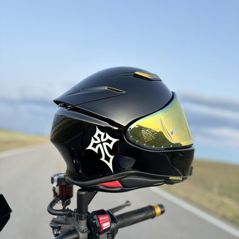 Cross Helmet Decal
