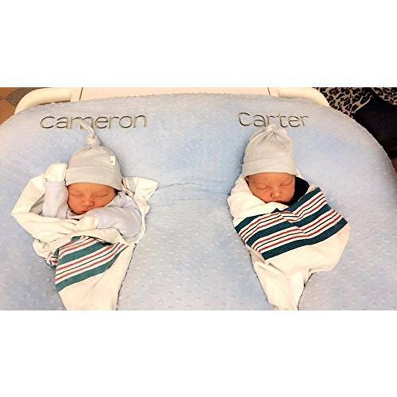 Twin Z Pillow Blue - Breastfeeding, Bottlefeeding, Tummy Time, Reflux, Support and Pregnancy! No Foam! the Ultimate Baby Essentials! the Best in Twins Baby Gear!