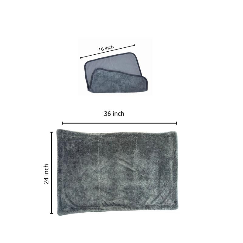 DALUCO Twist Ring Ultra-Absorbent Car Drying Towel, Ultra-Absorbent Car Towel, Car Drying Towel, 1300GSM Microfiber Towel