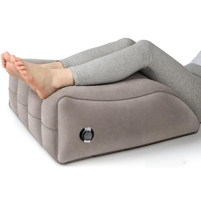 Wedge Pillow for Sleeping - Inflatable Leg Elevation Pillow for Swelling,Circulation,Leg & Back Pain Relief,Leg Support Polyvinyl Chloride Pillow for after Aurgery,Hip,Foot,Ankle Recovery