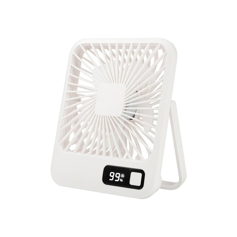 Ultra Quiet Small Fan with Strong Airflow, Portable Table Fan, Rechargeable Air Circulator Fan, USB Mini Fan for Office Dorm Bedroom Outdoor Travel