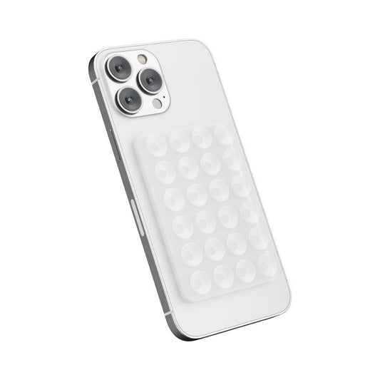 2CPS Suction Phone Case Adhesive Mount Silicon Sticky Phone Grip Hands-Free Mirror Shower Mobile Holder Accessories for Selfies and Videos