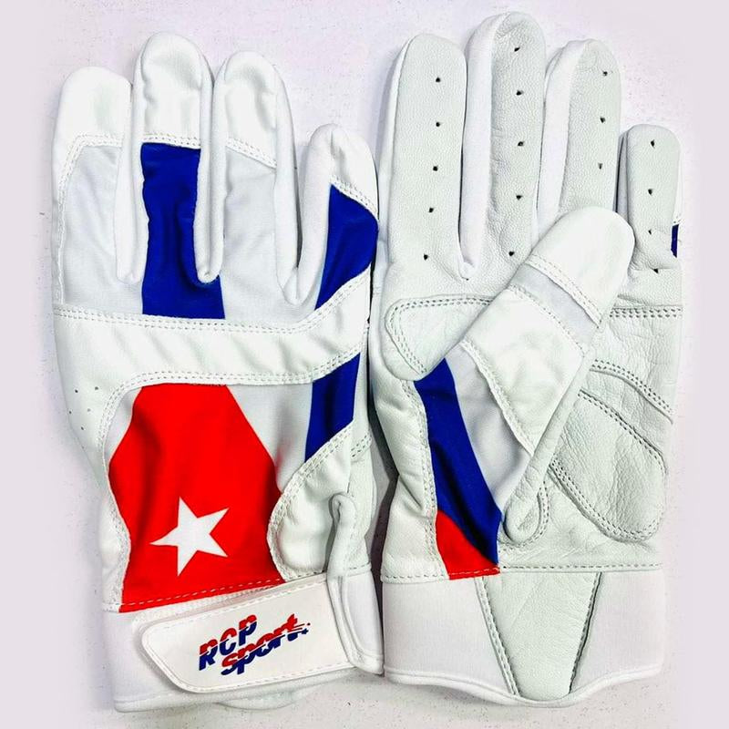 RCP Products Cuban Baseball and Softball Batting Gloves Rip and Tear Resistant Reinforced Crotch Adjustable Sizes Guantes De Bateo