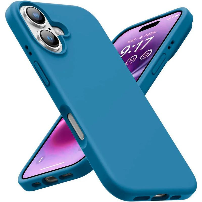 Entronix Liquid Silicone Case Designed for Iphone 16, Plus, Pro Max, Shockproof Slim Cover, Protective Smartphone Accessories Pad Protection