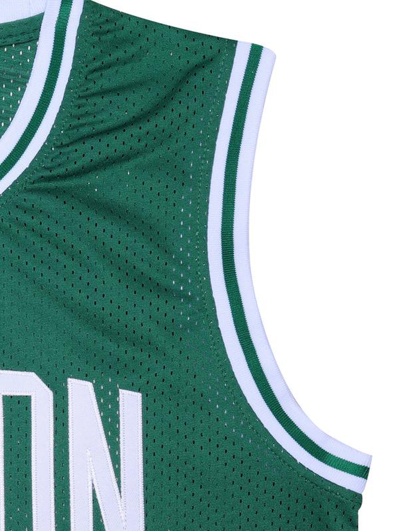 Men'S Boston Basketball Jersey, round Neck, Breathable and Quick-Drying, Retro Jersey, Sleeveless Vest, Casual Sportswear