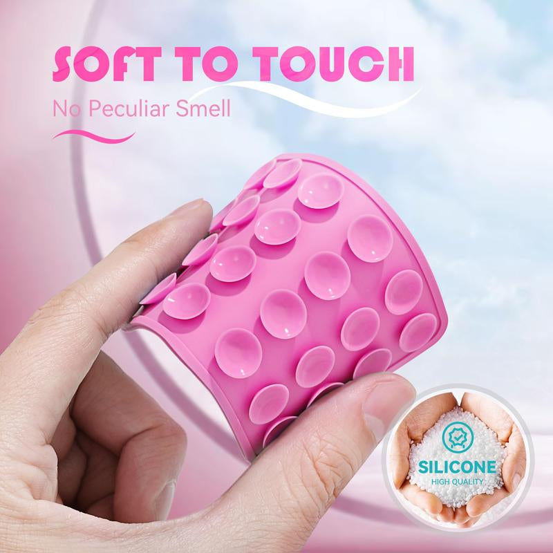 2CPS Suction Phone Case Adhesive Mount Silicon Sticky Phone Grip Hands-Free Mirror Shower Mobile Holder Accessories for Selfies and Videos