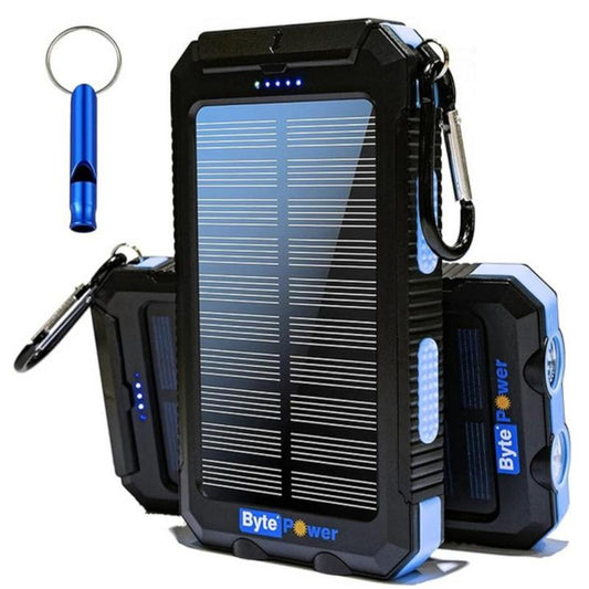 Solar Charger Power Bank 20000Mah, Portable Solar Pone Charger with Compass,Carabiner, Whistle,Flashlights,Solar Panel Charger,Camping Gear Accessory Accessories Charging