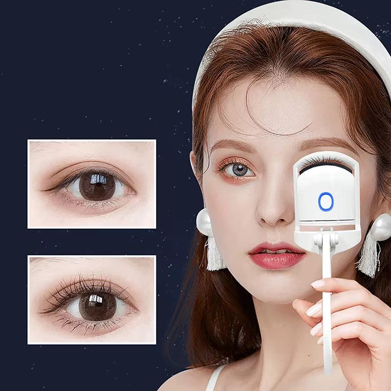 Portable Eye Lash Perm Shaping and Lasting Curling Thermal Eyelash Clip Electric Eyelash Curler USB Charging Model Fast Heating