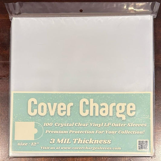 100 Clear Plastic LP Outer Sleeves 3 Mil. Vinyl Record Album Covers