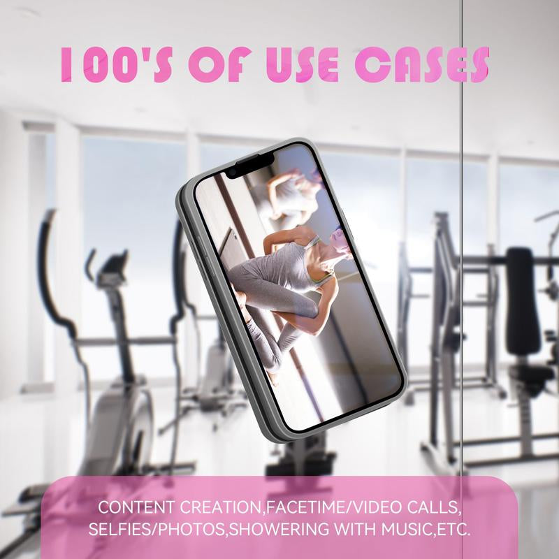 2CPS Suction Phone Case Adhesive Mount Silicon Sticky Phone Grip Hands-Free Mirror Shower Mobile Holder Accessories for Selfies and Videos