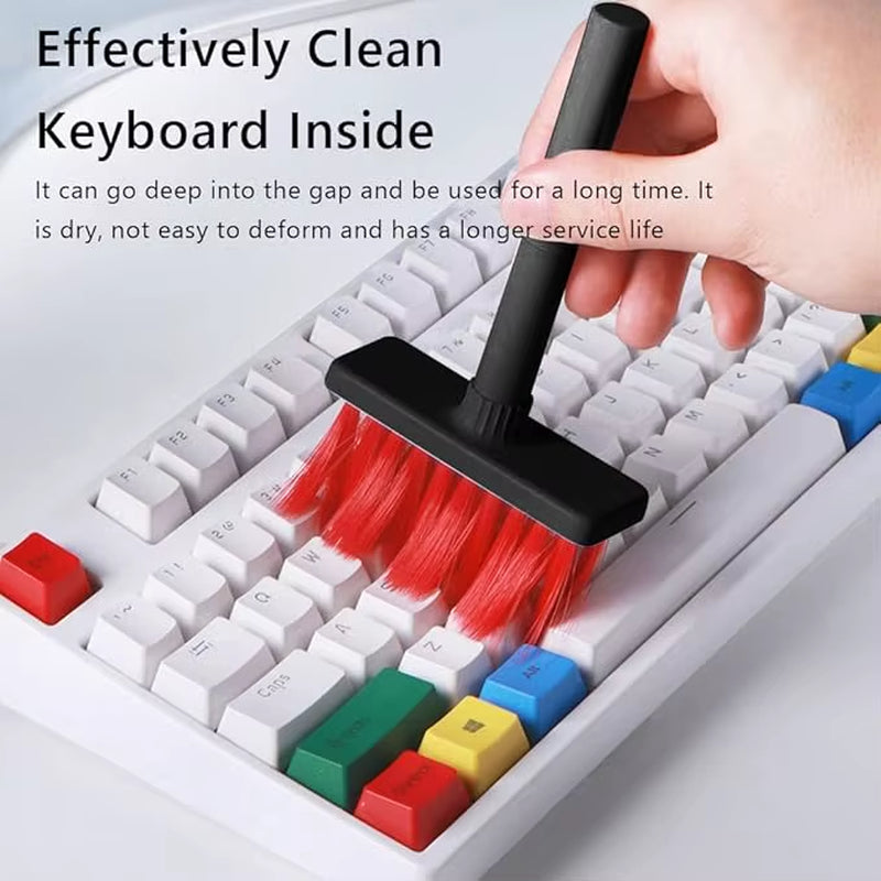 5 in 1 Keyboard Cleaning Brush Kit Keycap Puller Earbuds Cleaner for Airpods Pro 1 2 3 Bluetooth Earphones Case Cleaning Tools