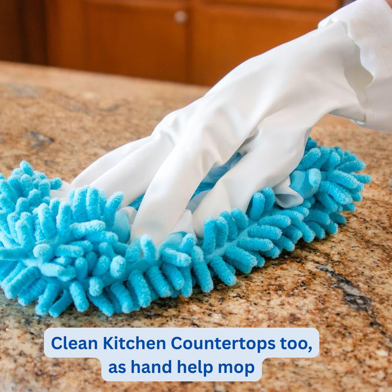 Stroll N Swipe Mopping Slippers. Walk and Mop Shoe Covers Slippers for Easy Floor Cleaning for Home, Kitchen, Office. Great for Wood, Tile, Laminate Flooring and More